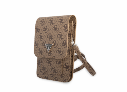 Guess PU 4G Triangle Logo Phone Bag Brown Nové