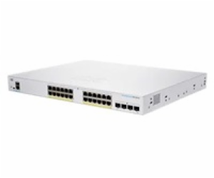 Cisco switch CBS250-24FP-4G (24xGbE,4xSFP,24xPoE+,370W) -...