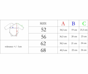 Kojenecké bavlněné body s bočním zapínáním dlouhý rukáv N...