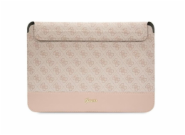 Guess 4G Stripe Metal Logo Computer Sleeve 14" Pink Noste své zařízení v moderním originálním Guess designovaném příslušenství, z vysoce kvalitních materiálů