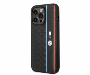 Pouzdro BMW M Hexagonal Pattern iPhone 14 Pro - černé