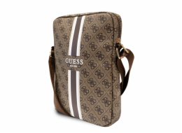 Guess PU 4G Printed Stripes Tablet Bag 10" Brown Guess Tablet bag je perfektní taška nejen pro Váš tablet úhlopříčkou displeje až 10", ale také pro věci, které běžně nosíte u sebe.