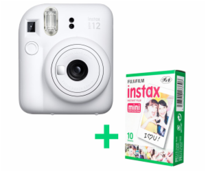 FujiFilm Instax Mini 12, Clay White + 10 foto