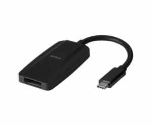 DELTACO Adaptér USB 3.1 Type C/DisplayPort, černý