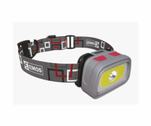 Emos LED čelovka P3531, 330 lm, 65m, 1x CREE + 1x COB + č...