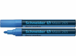 Schneider SCHNEIDER Maxx 265 Deco křídový popisovač, kulatý, 2-3mm, přívěsek, světle modrý