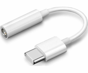 USB adaptér USB-C – Jack 3,5 mm bílý (30422)