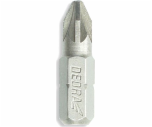 Dedra Pozidriv PZ1x25mm šroubovací bity, 3 ks blistr (18A...