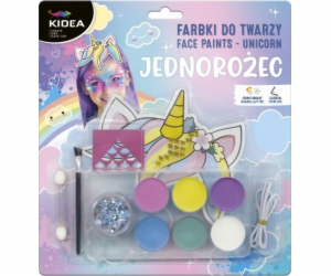 Sada barev na obličej Derform Unicorn KIDEA