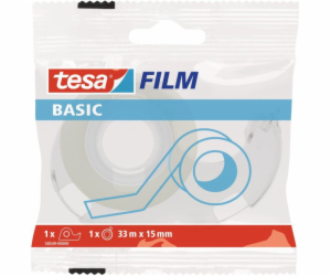 Tesa tesafilm® BASIC kancelářská páska 33m x 15mm + dávko...