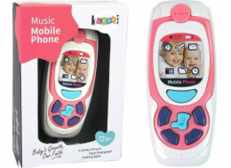 Mobilní telefon import Leantoys dětský vzdělávací mobilní telefon Melody Pink