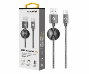 ALIGATOR datový kabel  PREMIUM 2A, USB-C, černá