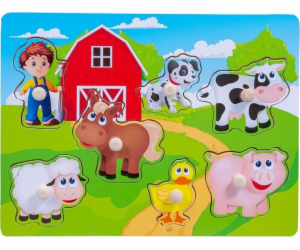 Smily Play Dřevěné farmářské puzzle Smily Play 7 ks