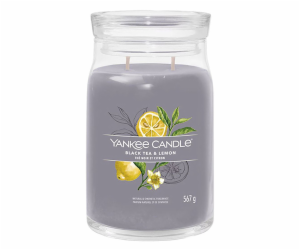 Svíčka ve skleněné dóze Yankee Candle, Černý čaj s citrón...