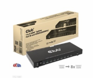 Club3D Video splitter 1:8 HDMI 2.0 4K60Hz UHD (600Mhz), 8...