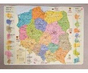 ZACHEM Desk Pad - administrativní mapa Polska