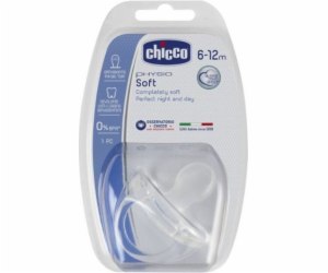 Chicco Physio Soft silikonový dudlík, bezbarvý, 6m+ (180901)