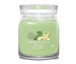 Svíčka ve skleněné dóze Yankee Candle, Vanilka s limetkam...