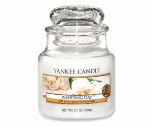 Svíčka ve skleněné dóze Yankee Candle, Svatební den, 104 g