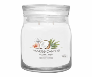 Svíčka ve skleněné dóze Yankee Candle, Kokosová pláž, 368 g