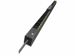 Eaton G4 Rack PDU měřené, 0U, 22,5U, vstup C20, 3m kabel, 1ph, 3,7kW, 16A, 200-240V, 24 zásuvek (12)C13, (12)C39