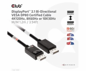 Club3D Kabel DisplayPort 2.1 na DisplayPort 2.1 4K120Hz/8...