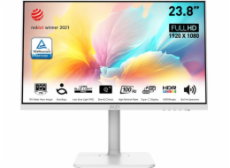 MSI monitor Modern MD2412PW, 23,8" IPS/1920 x 1080 (FHD)/100Hz/ HDMI/USB C/Pivot/Výškově nast./Bílá