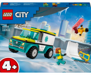  Stavebnice LEGO 60403 City Sanitka a snowboardista