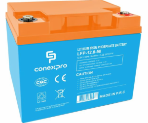 Baterie Conexpro LFP-12.8-50 LiFePO4, 12V/50Ah, T14, Blue...