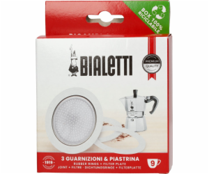 Bialetti Ersatzset 9 Tassen Alu 3 Dichtungen 1 Filter