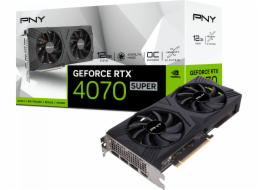 PNY GeForce RTX 4070 SUPER Verto OC Dual Fan 12GB GDDR6X grafická karta (VCG4070S12DFXPB1-O)