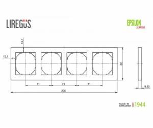 Čtyřmístná židle LIREGUS EPSILON, barva písková