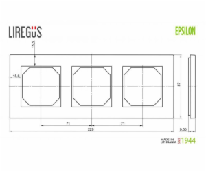 Trojlůžko LIREGUS EPSILON, barva písková