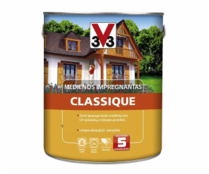 Napouštědlo na dřevo V33 Classique, barva teak, 0,75l