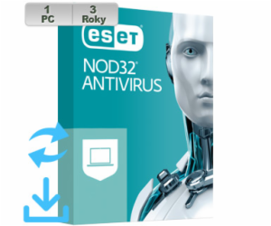 ESET NOD32 Antivirus 20XX 1PC na 3r El.lic AKT