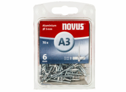 NOVUS Rivets A 3 X 6 ALU 70pc