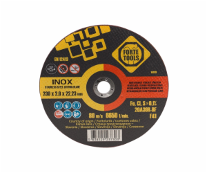 Řezný kotouč na kov FORTE TOOLS, 230X2X22,23 mm, INNOX