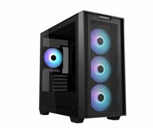 ASUS case A21 PLUS, Mini Tower, průhledná bočnice, 4x 120...