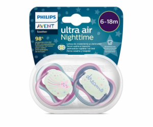 Šidítko Avent Ultra air Night 2ks 6- 18 m holčička Vel.6-...