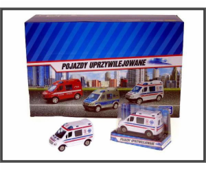 Hipo Mini Van Ambulance 8cm v krabici p24