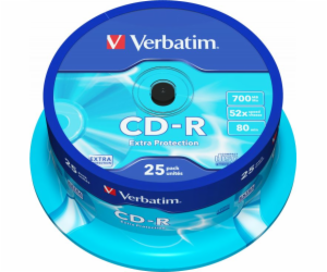 Verbatim CD-R 700 MB 52x 25 kusů (43432)