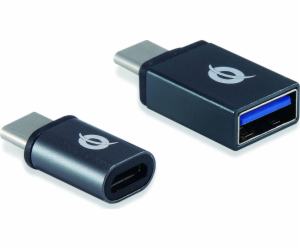 Conceptronický USB adaptér DONN04G USB-C - USB šedý (DONN...