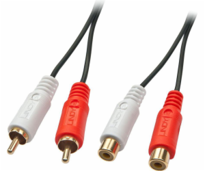 Lindy RCA (Cinch) x2 - RCA (Cinch) x2 kabel 2m černý (35671)