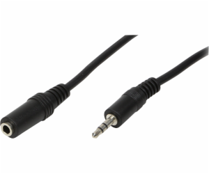 Kabel LogiLink Jack 3,5 mm – Jack 3,5 mm 10 m černý (CA1056)