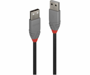 Lindy USB-A - USB-A kabel USB 5 m černý (36695)