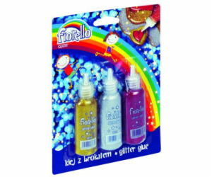 Fiorello Glitter lepidlo 3 barvy x 20ml (180670)