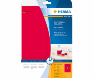 Herma Color etikety 5046, A4, 99,1 x 67,7 mm, jasně červe...