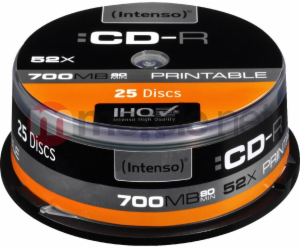 Intenso CD-R 700 MB 52x 25 kusů (1801124)