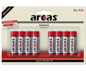 Baterie Arcas AA / R6 8 ks.