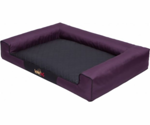 Hobbydog Bed Victoria - Burgundsko s černou XXL matrací